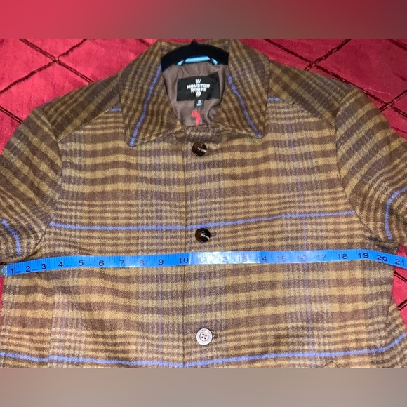 NEW Houston White Adult Unisex Button Up Winter Wool Pea Coat Jacket Size Small - Picture 10 of 11